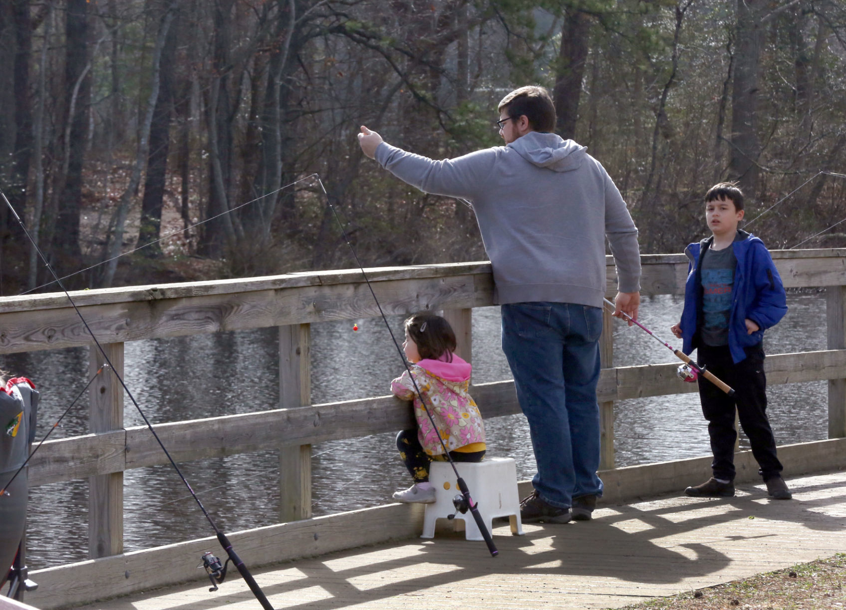 Trout fishing at Birch Grove